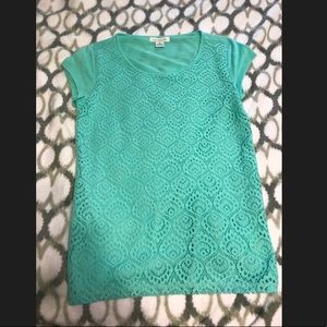 Liz Claiborne lace T-shirt
